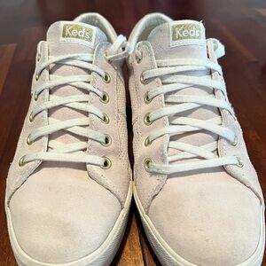 Keds Cream Suede Jump Kick Court Sneakers